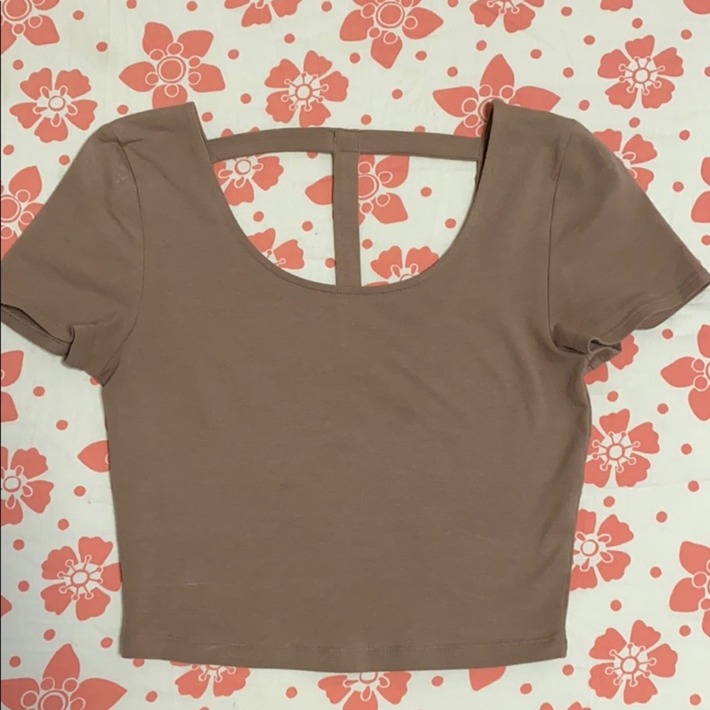 Pink/Nude crop top